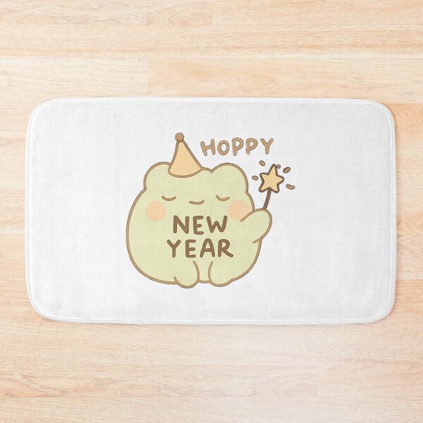 Item preview, Kawaii Mochi New Year Frog Sticker designed and sold by BluesSketchbook.