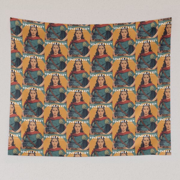Item preview, Vintage Female Medieval Warrior designed and sold by Vintage City.