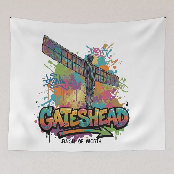 Item preview, Angel of the North – Wings over the North - Vibrant Graffiti Design designed and sold by Earth Celebration Designs.