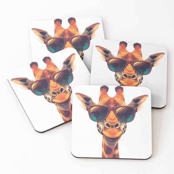 Item preview, Giraffe Wearing Stylish Glasses designed and sold by designlabhome.