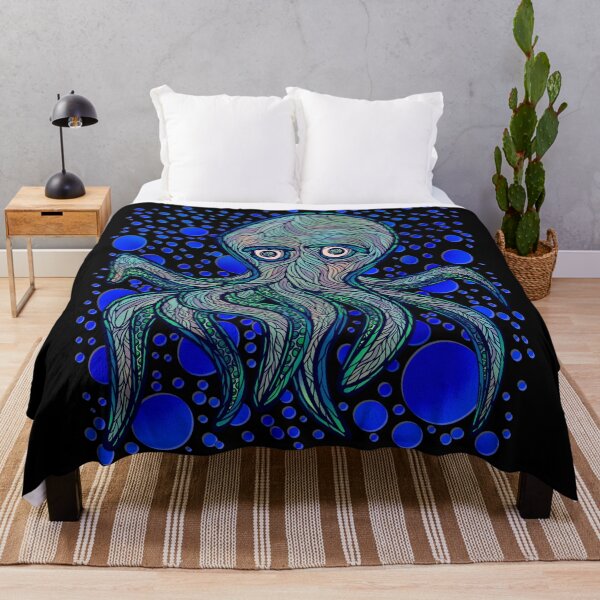 Item preview, Octopus swimming in bubbles designed and sold by DaveDanchuk.