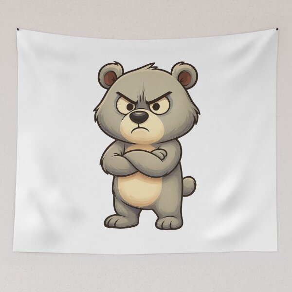 Item preview, Zero Mood Bear – Not Today Vibes designed and sold by ArtesioByZaber.