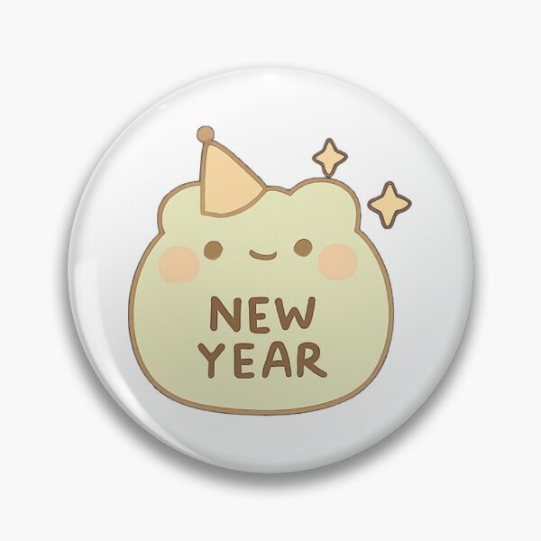Item preview, Kawaii Mochi New Year Frog Sticker designed and sold by BluesSketchbook.