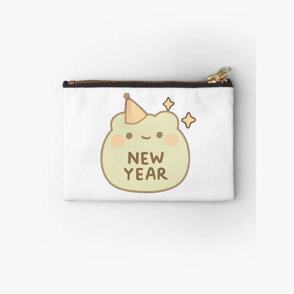 Item preview, Kawaii Mochi New Year Frog Sticker designed and sold by BluesSketchbook.
