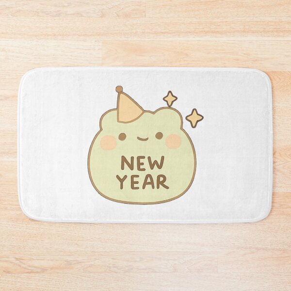 Item preview, Kawaii Mochi New Year Frog Sticker designed and sold by BluesSketchbook.