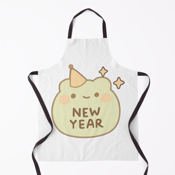 Item preview, Kawaii Mochi New Year Frog Sticker designed and sold by BluesSketchbook.