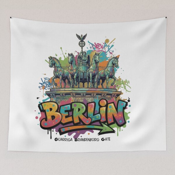 Item preview, Quadriga Berlin – Triumph above the Gate - Vibrant Graffiti Design designed and sold by Earth Celebration Designs.