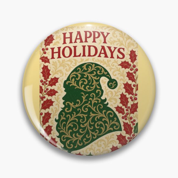 Item preview, Baroque Santa & Holly - Happy  Holidays designed and sold by DesignsByPrnces.