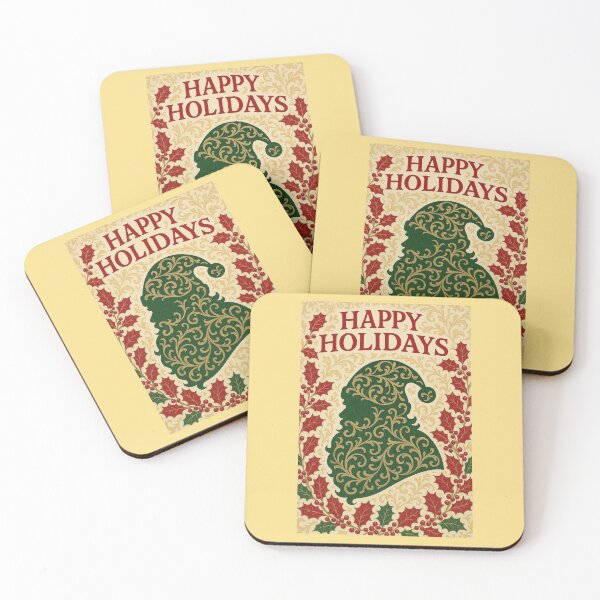 Item preview, Baroque Santa & Holly - Happy  Holidays designed and sold by DesignsByPrnces.