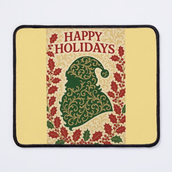Item preview, Baroque Santa & Holly - Happy Holidays designed and sold by DesignsByPrnces.