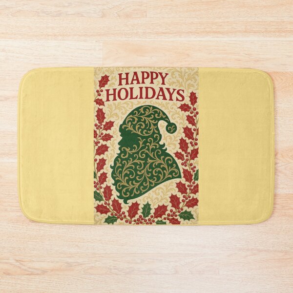 Item preview, Baroque Santa & Holly - Happy  Holidays designed and sold by DesignsByPrnces.