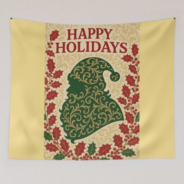 Item preview, Baroque Santa & Holly - Happy  Holidays designed and sold by DesignsByPrnces.