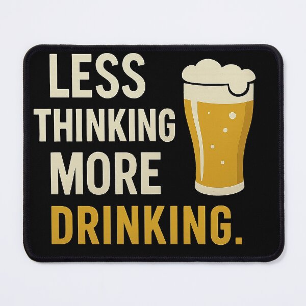 Item preview, Less Thinking More Drinking designed and sold by Evolla.