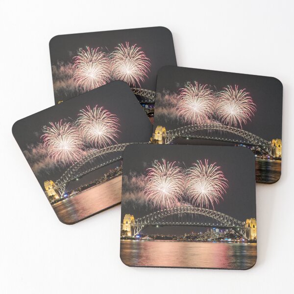 Item preview, Sydney Harbour Bridge Fireworks at night designed and sold by aykiradesigns.