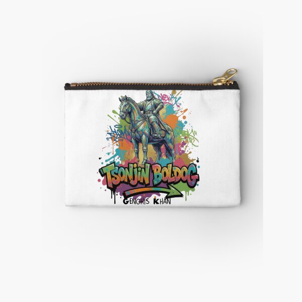 Item preview, Genghis Khan – Rider of the Endless Steppe Wind - Vibrant Graffiti Design designed and sold by Earth Celebration Designs.