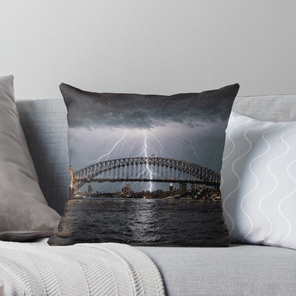 Item preview, Sydney Harbour Bridge During Lightning Storm designed and sold by aykiradesigns.