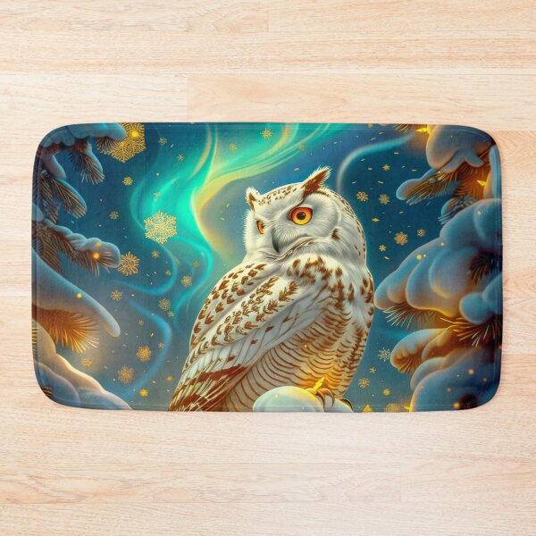 Item preview, Majestic Owl in Snowy Forest designed and sold by MargaretWiktor.