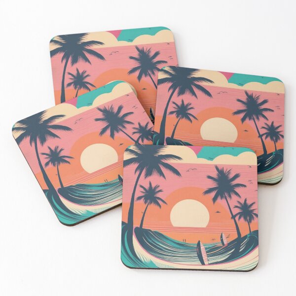 Item preview, Malibu Surf Club Poster | Retro 1960s Surf Art designed and sold by Esterlane.
