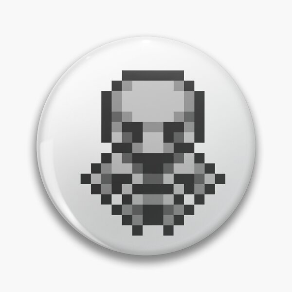 Item preview, Cute Retro Gray Pixel Art Skeleton designed and sold by RogarcaDev.