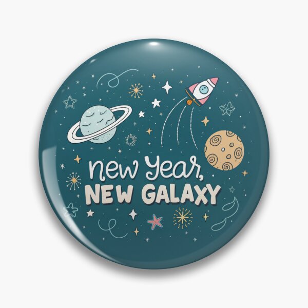 Item preview, New Year, New Galaxy by Vivo Studio – Cute Cosmic Illustration designed and sold by VivoStudio.