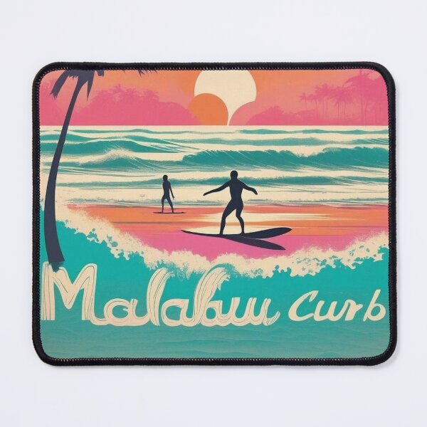 Item preview, Longboards at Sunset | Retro California Surf Print designed and sold by Esterlane.