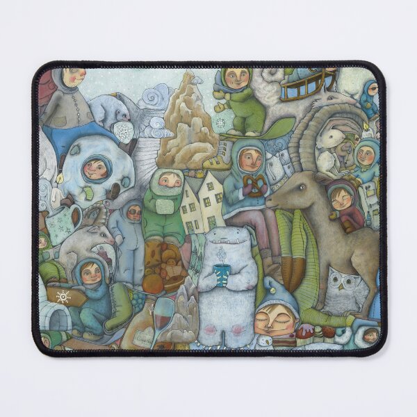 Item preview, Winter Where's Waldo-style illustration – A charming winter illustration full of detail | A motif rich in discovery, a great gift idea designed and sold by Liv Merle Kantak.