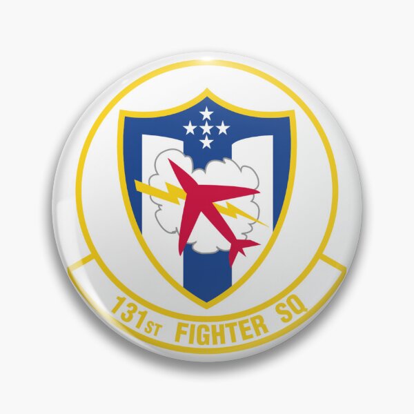 Item preview, 131st Fighter Squadron Patch - Combat Jet and Lightning Insignia designed and sold by CharlieDesings.