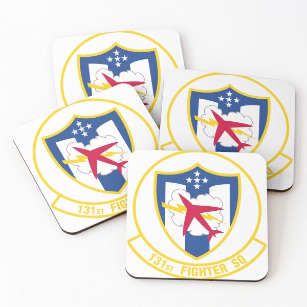 Item preview, 131st Fighter Squadron Patch - Combat Jet and Lightning Insignia designed and sold by CharlieDesings.