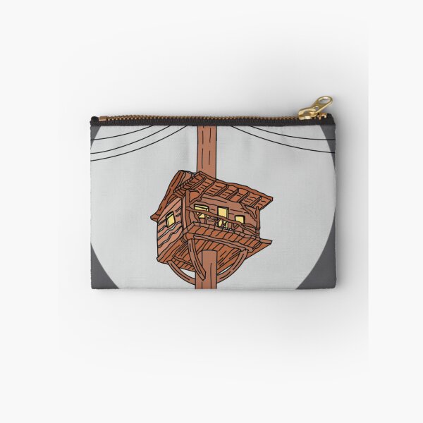 Item preview, Wooden_Treehouse_on_a_Power_Pole_Illustration designed and sold by MeowTouch Art.