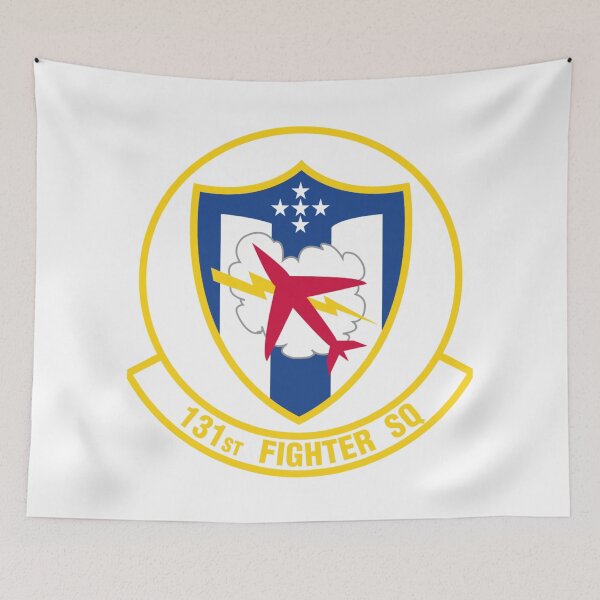 Item preview, 131st Fighter Squadron Patch - Combat Jet and Lightning Insignia designed and sold by CharlieDesings.