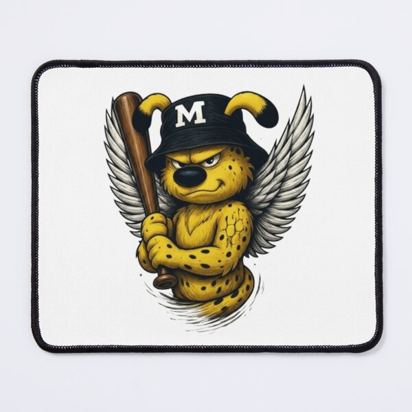 Item preview, Marsupilami Angel Street Art – Cool Urban Winged Character with Baseball Bat designed and sold by MarsupilamiFans.