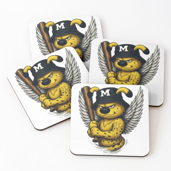 Item preview, Marsupilami Angel Street Art – Cool Urban Winged Character with Baseball Bat designed and sold by MarsupilamiFans.