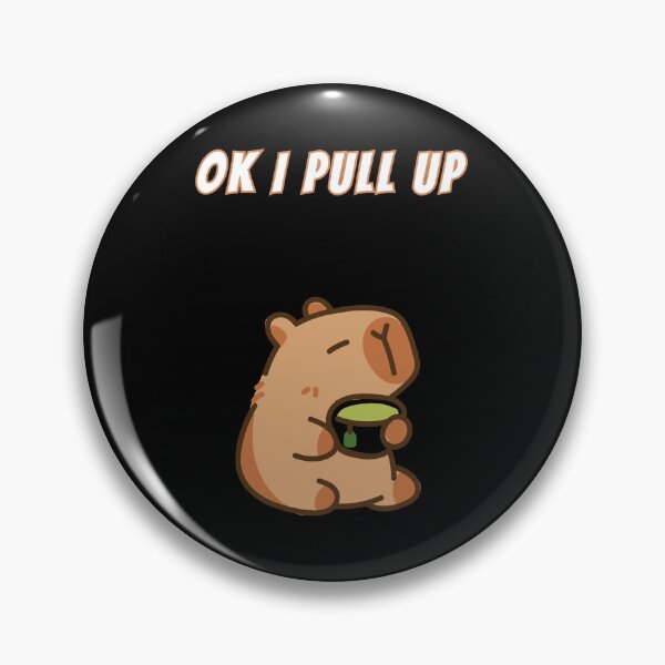 Item preview, Ok I Pull Up Capybara Matcha designed and sold by AnimalMemeHub.