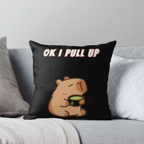 Item preview, Ok I Pull Up Capybara Matcha designed and sold by AnimalMemeHub.