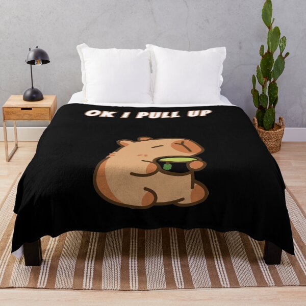 Item preview, Ok I Pull Up Capybara Matcha designed and sold by AnimalMemeHub.