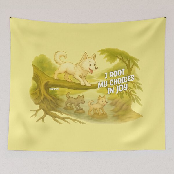 Item preview, I Root My Choices In Joy designed and sold by LupaAlba.