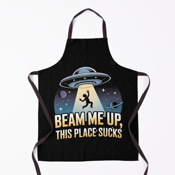 Item preview, Beam Me Up This Place Sucks Funny UFO Alien Abduction Sci-Fi  designed and sold by Avenius Graphics.