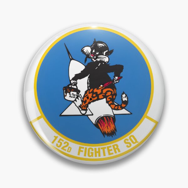 Item preview, 152d Fighter Squadron Patch - "Bobcat on a Rocket" Mascot Insignia designed and sold by CharlieDesings.
