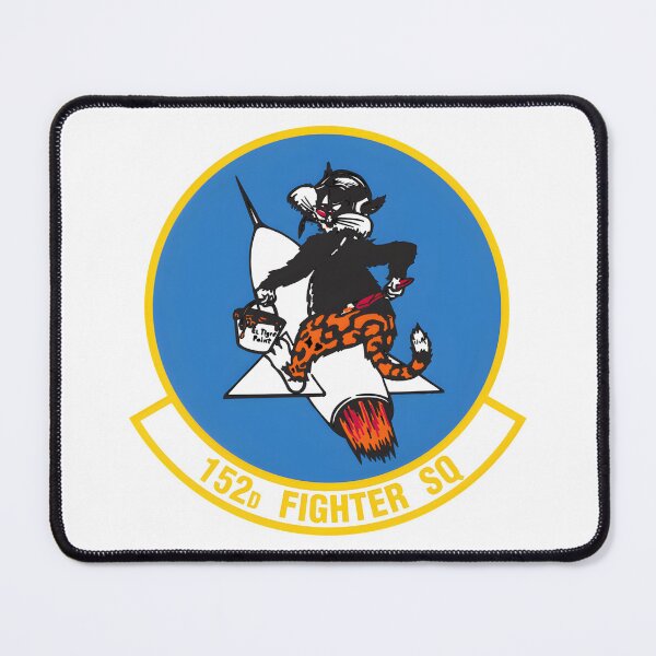 Item preview, 152d Fighter Squadron Patch - "Bobcat on a Rocket" Mascot Insignia designed and sold by CharlieDesings.