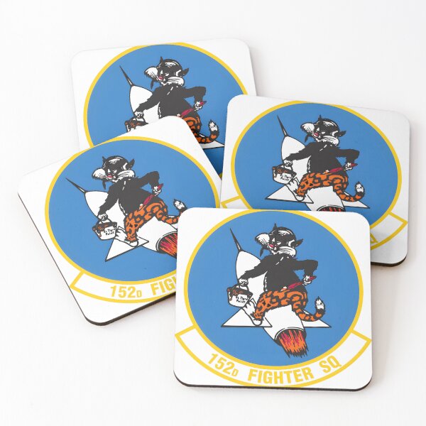Item preview, 152d Fighter Squadron Patch - "Bobcat on a Rocket" Mascot Insignia designed and sold by CharlieDesings.