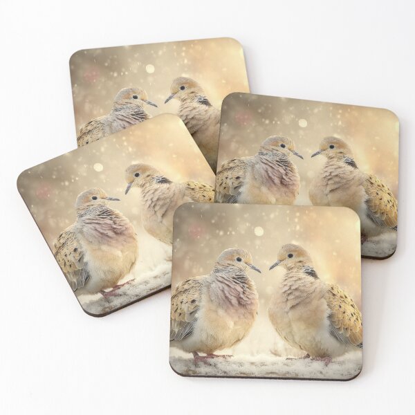 Item preview, Two doves in warm golden light designed and sold by olenapetol.