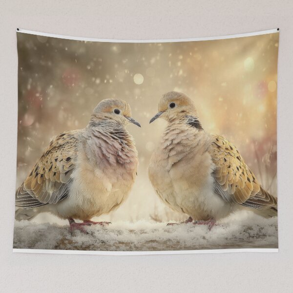 Item preview, Two doves in warm golden light designed and sold by olenapetol.
