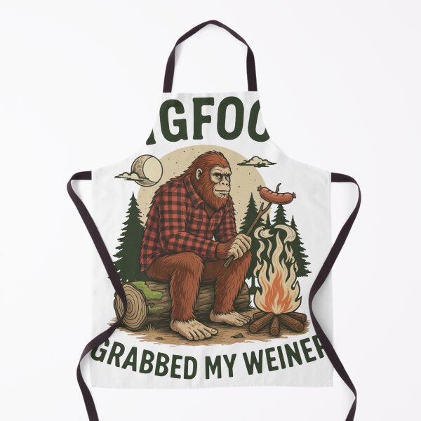 Item preview, Bigfoot Grabbed My Weiner Shirt, Campfire Shirt, Sasquatch T-Shirt, Bigfoot Shirts, National Forests, Camping Shirt, Appalachia Shirt, Silly designed and sold by Lunafy Design.