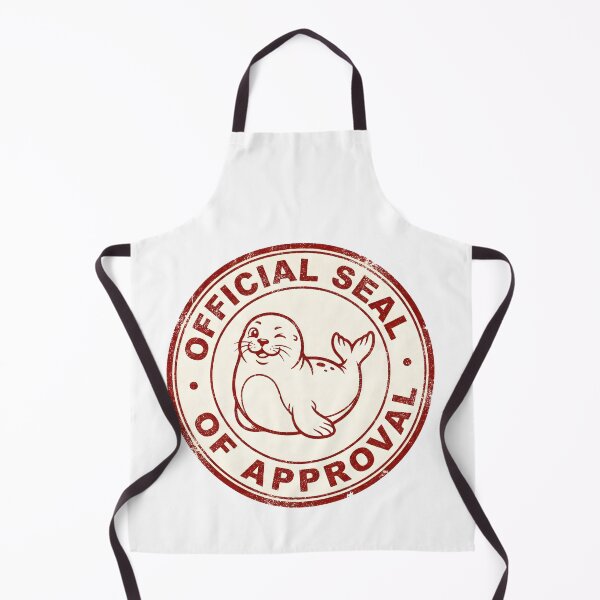 Item preview, Official Seal of Approval Funny Animal Pun designed and sold by Belgian Shirts.