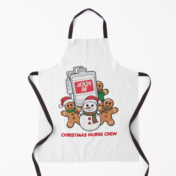 Item preview, Christmas Nurse Crew – Jolly AF | Snowman & Gingerbread IV Bag Nurse Design designed and sold by NANursing.