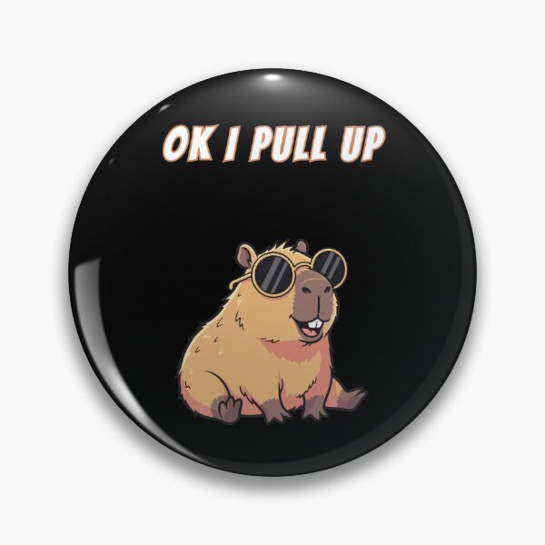 Item preview, Ok I Pull Up Capybara Gangster designed and sold by AnimalMemeHub.