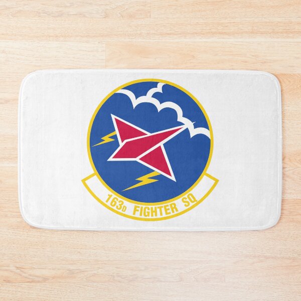 Item preview, 163d Fighter Squadron Patch - Red Star Jet and Lightning Insignia designed and sold by CharlieDesings.