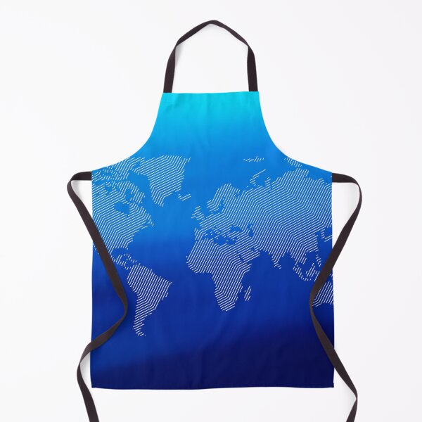 Item preview, Abstract World Map on Blue Gradient Background designed and sold by CHASAcreative.