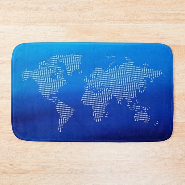 Item preview, Abstract World Map on Blue Gradient Background designed and sold by CHASAcreative.