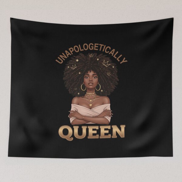 Item preview, Black Women Unapologetically Quen Juneteenth Black History Shirt designed and sold by Lunafy Design.